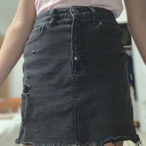 Aeropostale black denim skirt